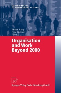 Cover image: Organisation and Work Beyond 2000 1st edition 9783790815283