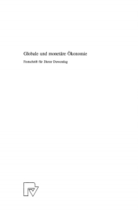 Immagine di copertina: Globale und monetäre Ökonomie 1st edition 9783790800487