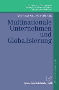 Imagen de portada: Multinationale Unternehmen und Globalisierung 9783790800463