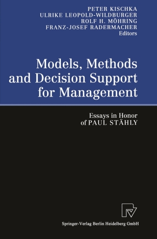 Cover image: Models, Methods and Decision Support for Management 1st edition 9783790813739