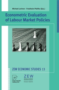 表紙画像: Econometric Evaluation of Labour Market Policies 1st edition 9783790813722