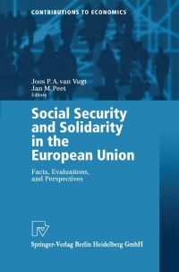 Imagen de portada: Social Security and Solidarity in the European Union 1st edition 9783790813340