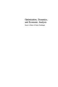 Cover image: Optimization, Dynamics, and Economic Analysis 1st edition 9783642633270