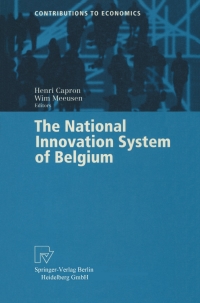 Cover image: The National Innovation System of Belgium 1st edition 9783790813081