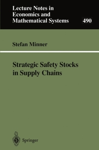 Imagen de portada: Strategic Safety Stocks in Supply Chains 1st edition 9783540678717