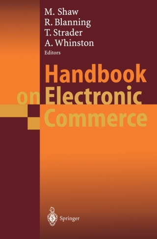 Imagen de portada: Handbook on Electronic Commerce 1st edition 9783540658221