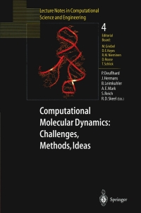 Cover image: Computational Molecular Dynamics: Challenges, Methods, Ideas 1st edition 9783540632429