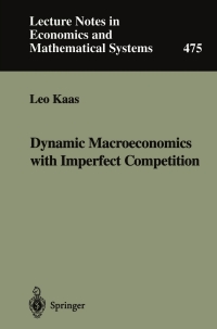 Cover image: Dynamic Macroeconomics with Imperfect Competition 9783540660293