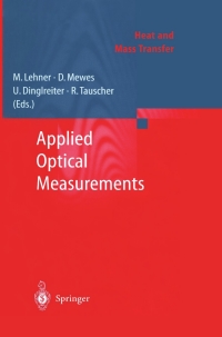 Imagen de portada: Applied Optical Measurements 1st edition 9783540661733