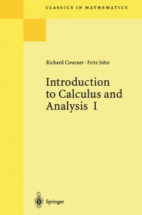 Imagen de portada: Introduction to Calculus and Analysis I 9783540650584