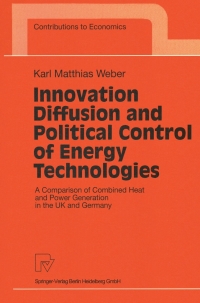 Titelbild: Innovation Diffusion and Political Control of Energy Technologies 9783790812053