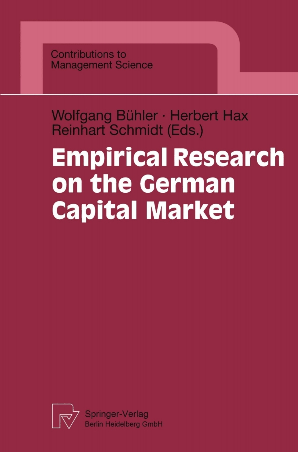 Empirical Research on the German Capital Market 1st Edition
