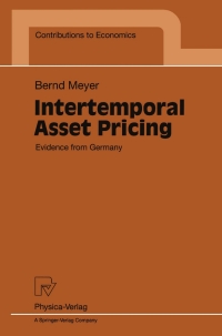 Cover image: Intertemporal Asset Pricing 9783790811599