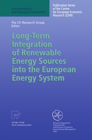 Cover image: Long-Term Integration of Renewable Energy Sources into the European Energy System 9783790811049