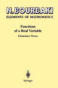 Cover image: Functions of a Real Variable 9783642639326