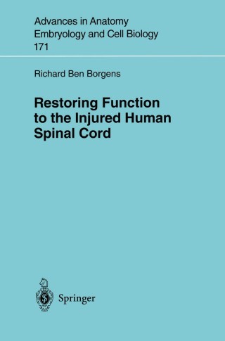 Omslagafbeelding: Restoring Function to the Injured Human Spinal Cord 9783540443674