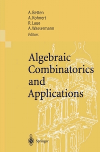 Imagen de portada: Algebraic Combinatorics and Applications 1st edition 9783540411109