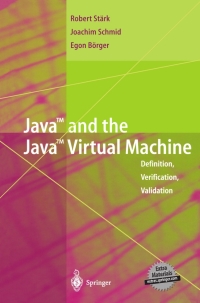 Cover image: Java and the Java Virtual Machine 9783642639975