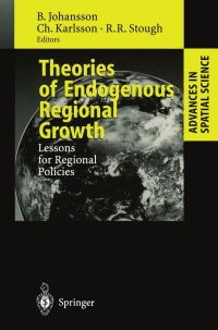 Cover image: Theories of Endogenous Regional Growth 1st edition 9783540679882