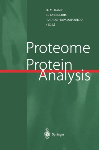 Cover image: Proteome and Protein Analysis 1st edition 9783540658917