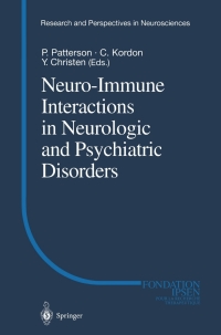 Imagen de portada: Neuro-Immune Interactions in Neurologic and Psychiatric Disorders 1st edition 9783540660132