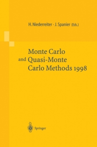 صورة الغلاف: Monte-Carlo and Quasi-Monte Carlo Methods 1998 9783540661764