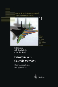 Cover image: Discontinuous Galerkin Methods 1st edition 9783642597213