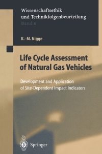 Imagen de portada: Life Cycle Assessment of Natural Gas Vehicles 9783540672739