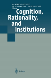 Cover image: Cognition, Rationality, and Institutions 1st edition 9783540674467