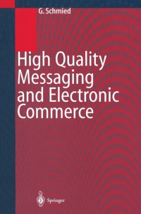 Cover image: High Quality Messaging and Electronic Commerce 9783540646181