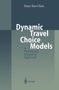 Immagine di copertina: Dynamic Travel Choice Models 9783540649533