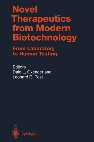 Imagen de portada: Novel Therapeutics from Modern Biotechnology 1st edition 9783540650256