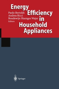 صورة الغلاف: Energy Efficiency in Household Appliances 1st edition 9783540651147