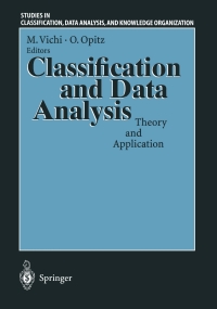 Cover image: Classification and Data Analysis 1st edition 9783540656333