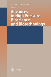 Imagen de portada: Advances in High Pressure Bioscience and Biotechnology 1st edition 9783540658696
