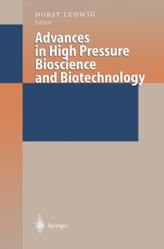Cover image: Advances in High Pressure Bioscience and Biotechnology 1st edition 9783540658696