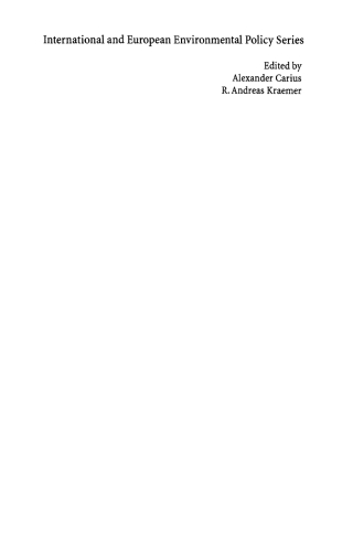 Imagen de portada: Environmental Change and Security 1st edition 9783540661795