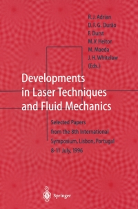 Imagen de portada: Developments in Laser Techniques and Fluid Mechanics 9783540635727