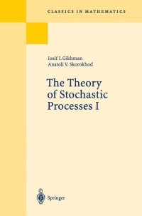 Omslagafbeelding: The Theory of Stochastic Processes I 9783540065739