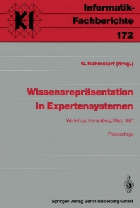 表紙画像: Wissensrepräsentation in Expertensystemen 9783540192169