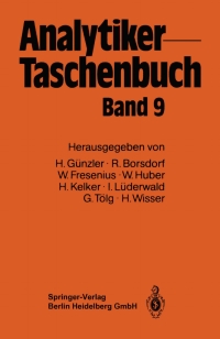 Imagen de portada: Analytiker-Taschenbuch 9783540518655