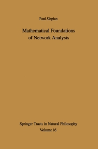 صورة الغلاف: Mathematical Foundations of Network Analysis 9783540043447