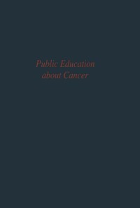 Imagen de portada: Public Education about Cancer 9783642880087