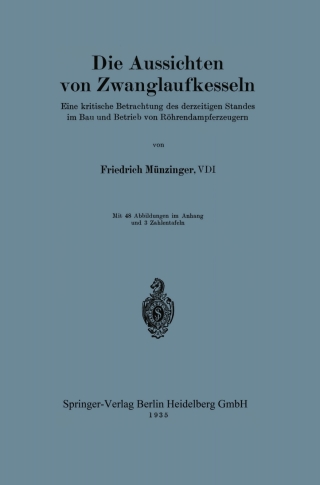 Cover image: Die Aussichten von Zwanglaufkesseln 9783642901409