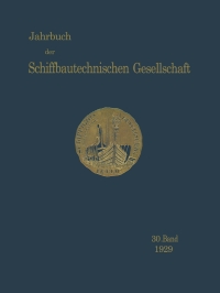 Cover image: Jahrbuch der Schiffbautechnischen Gesellschaft 9783642901652