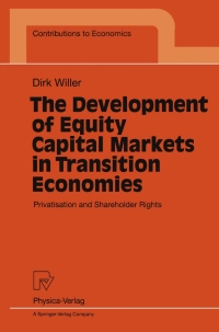 Cover image: The Development of Equity Capital Markets in Transition Economies 9783790811988