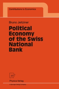 Cover image: Political Economy of the Swiss National Bank 9783790812091