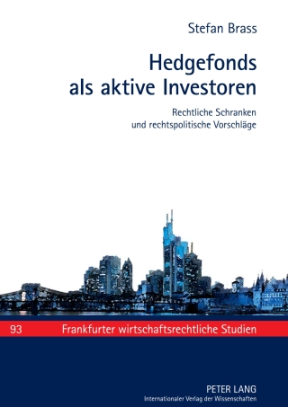 Cover image: Hedgefonds als aktive Investoren 1st edition 9783631603802