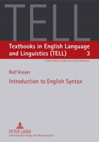 Cover image: Introduction to English Syntax 1st edition 9783631559611