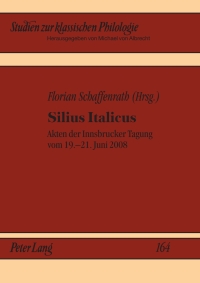 Imagen de portada: Silius Italicus 1st edition 9783631586587